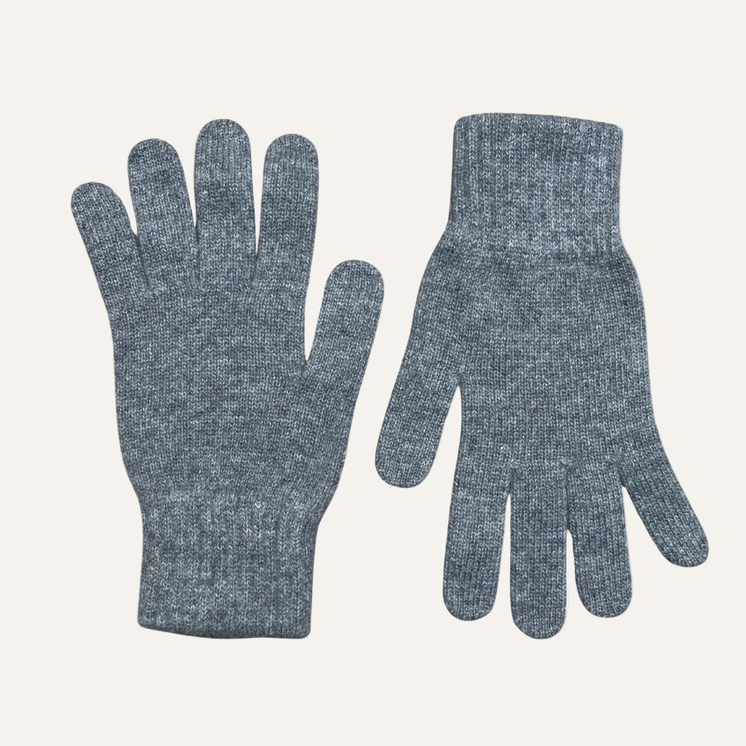 The Cashmere Choice - Mid Grey Cashmere Winter Gloves for Men