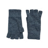Pure Cashmere Fingerless Gloves for Ladies Charcoal Grey