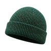 Colourful Chunky Beanie Hat | Unisex Knit hat |  Donegal Wool in emerald green | The Cashmere Choice