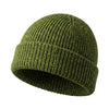 Colourful Chunky Beanie Hat | Unisex Knit hat |  Donegal Wool in green | The Cashmere Choice