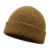 Colourful Chunky Beanie Hat | Unisex Knit hat |  Donegal Wool in brown | The Cashmere Choice