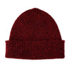Mens Chunky Beanie | Donegal Wool | Red | The Cashmere Choice