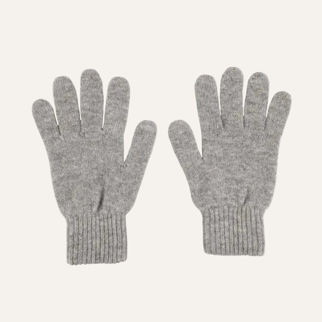 The Cashmere Choice - Silver Grey Cashmere Winter Gloves for Men  
