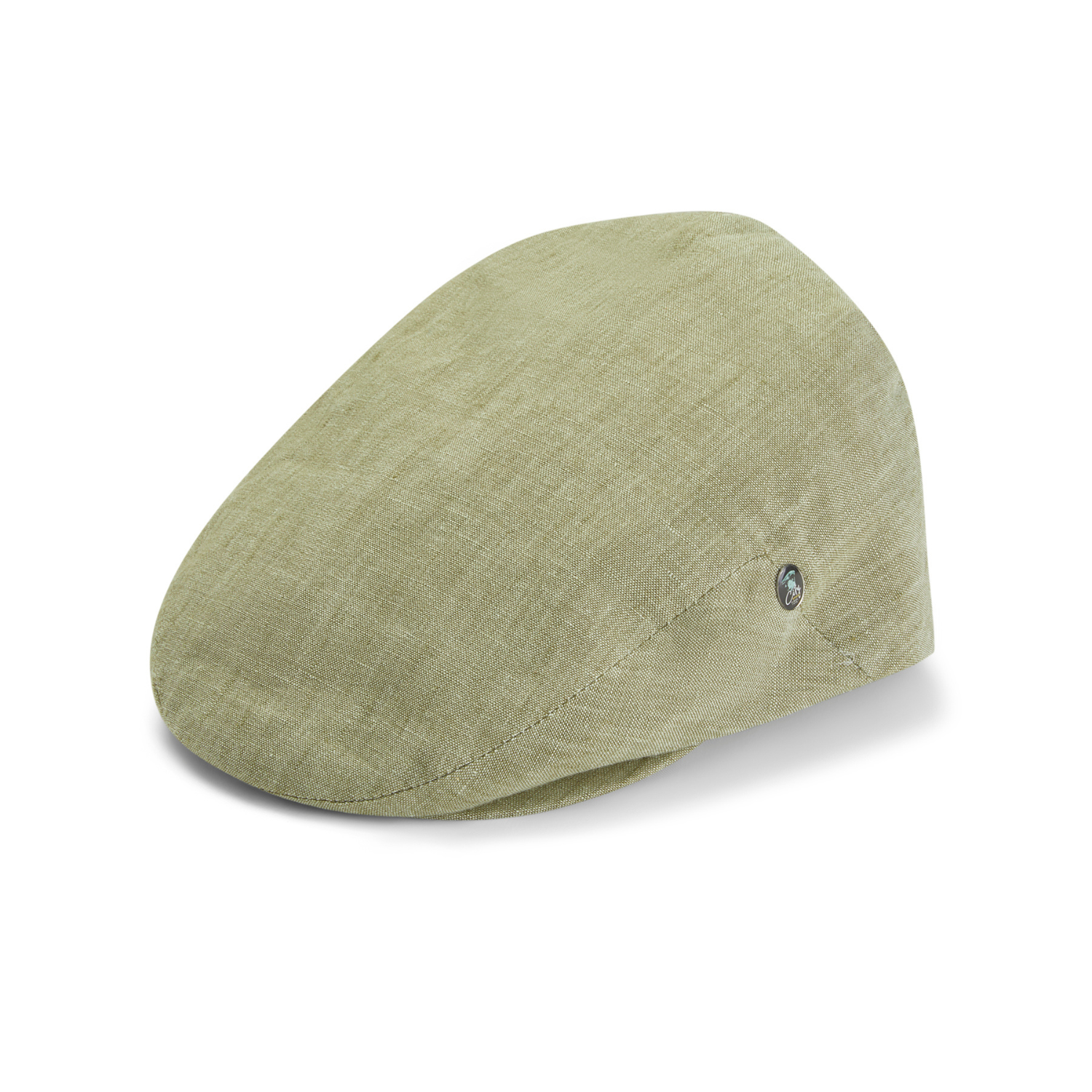 Mens Summer Cap | Linen | Green | City Sport