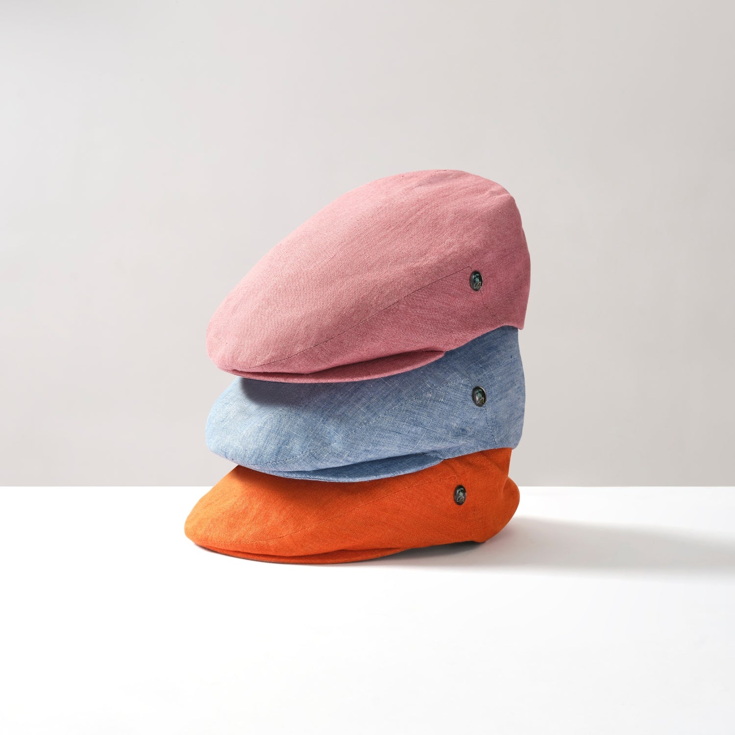 Mens Summer Cap | Linen | Pink | City Sport