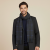 Deluxe Thick Knit Cashmere Checked Scarf | Lomond