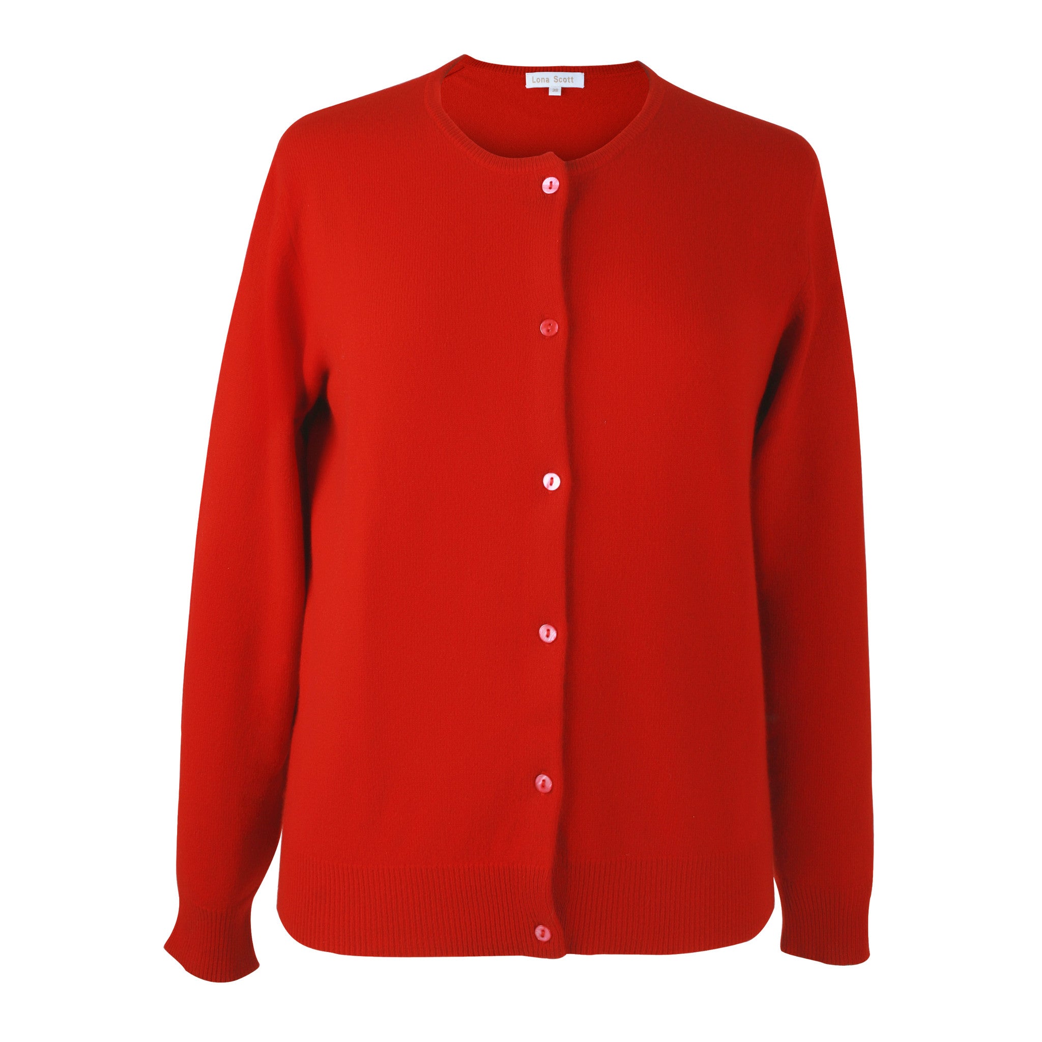 Women's Cashmere Cardigan | Red