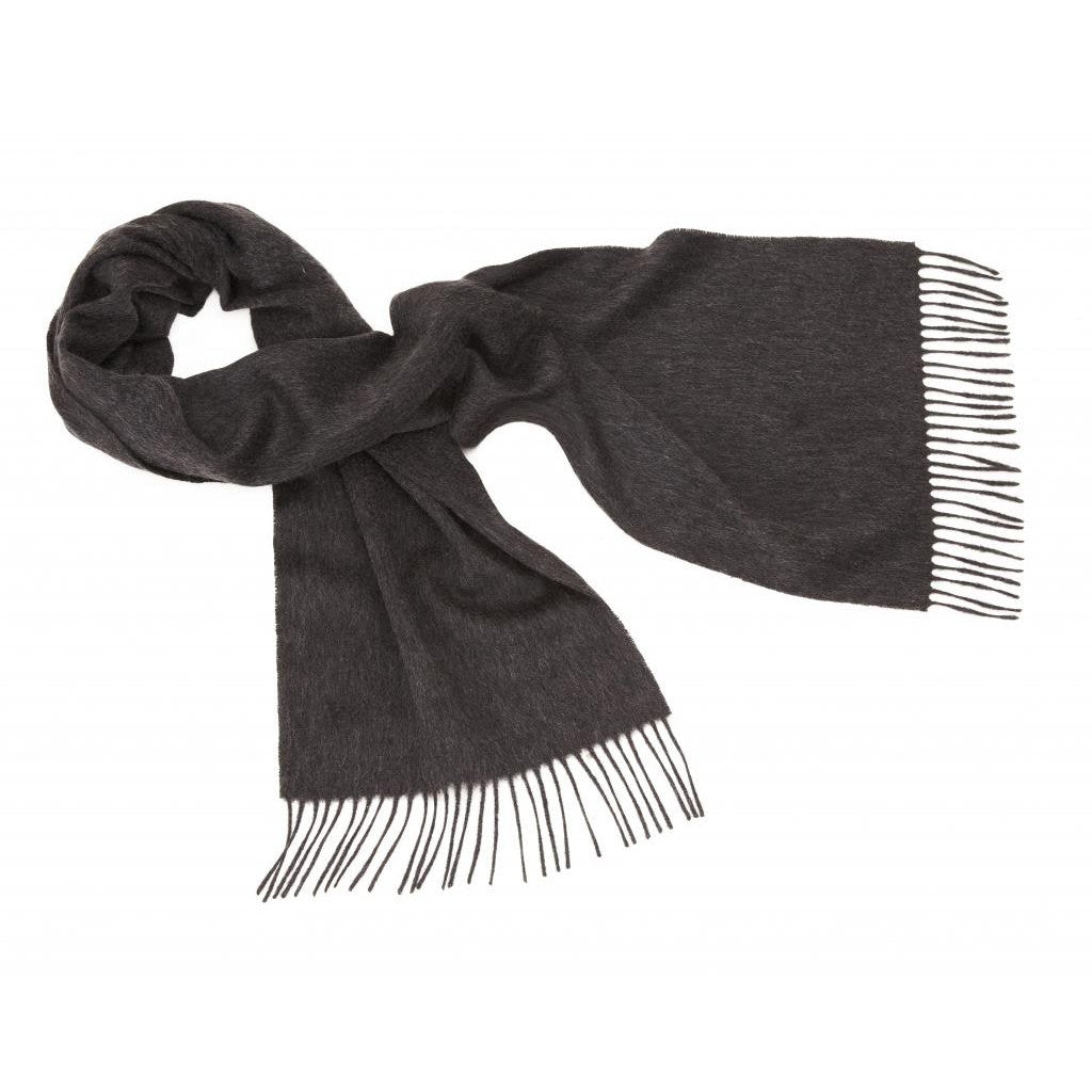 Charocoal Grey Cashmere Scarf | buy at The Cashmere Choice | London