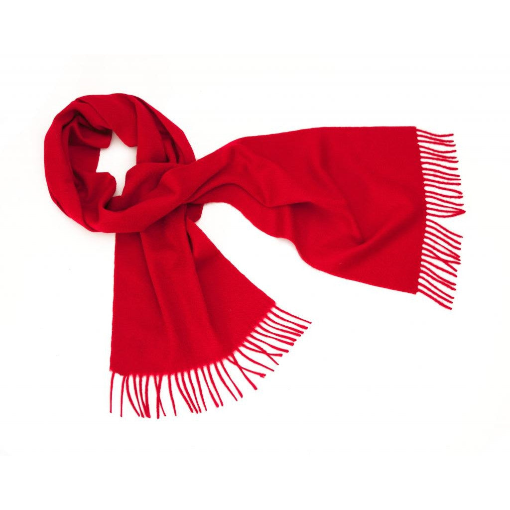 Red Cashmere Scarf | buy at The Cashmere Choice | London