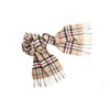 Camel Thompson Tartan Cashmere Scarf | buy at The Cashmere Choice | London