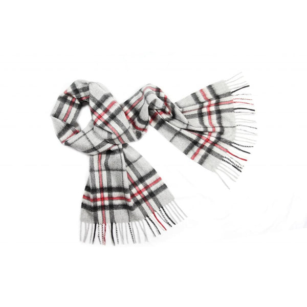 Grey Thompson Tartan Cashmere Scarf | buy at The Cashmere Choice | London