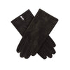 Suede ladies gloves in black
