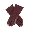 Dents cashmere lined gloves for women - claret