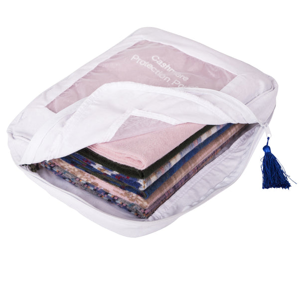 Moth proof storage bags for cashmere jumpers and clothes 