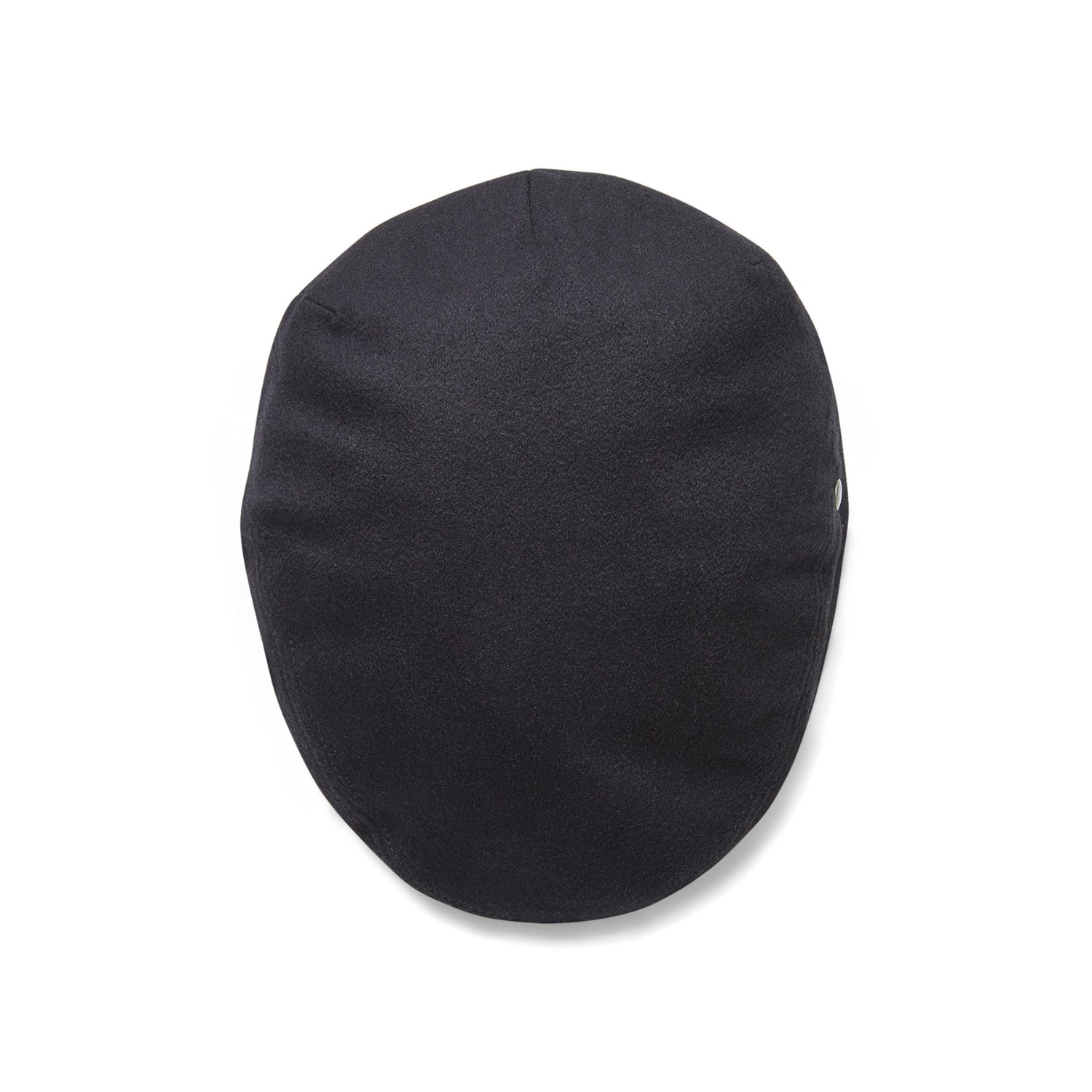 Black Cashmere Flat Cap by CitySport | Top View | The Cashmere Choice