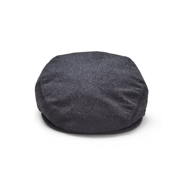 Grey Cashmere Flat Cap by CitySport Front View 