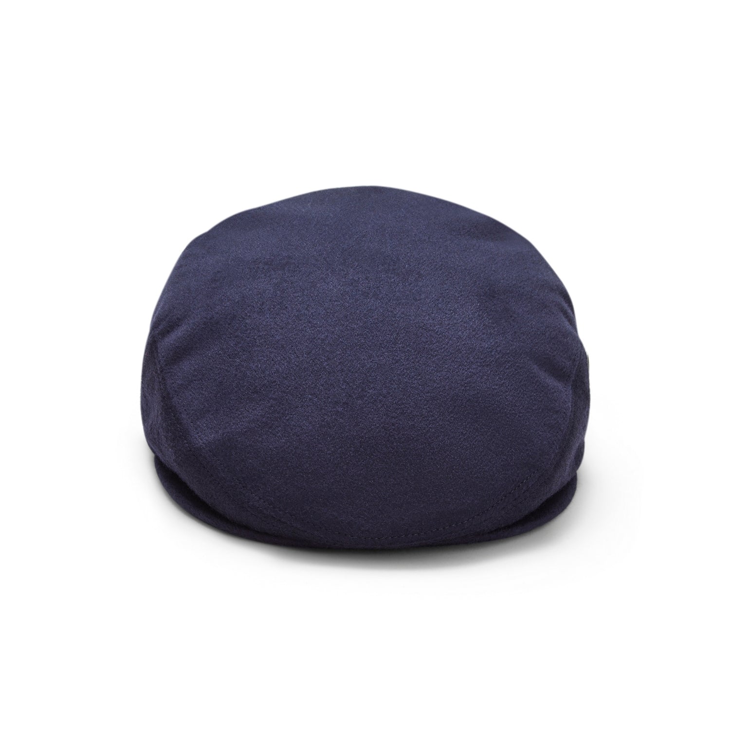 Navy Cashmere Flat Cap for Men by CitySport | Front View | The Cashmere Choice