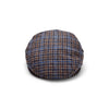 Cool Comfort Wool & Cashmere Flat Cap | Blue Check | City Sport