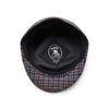 Cool Comfort Wool & Cashmere Flat Cap | Blue Check | City Sport