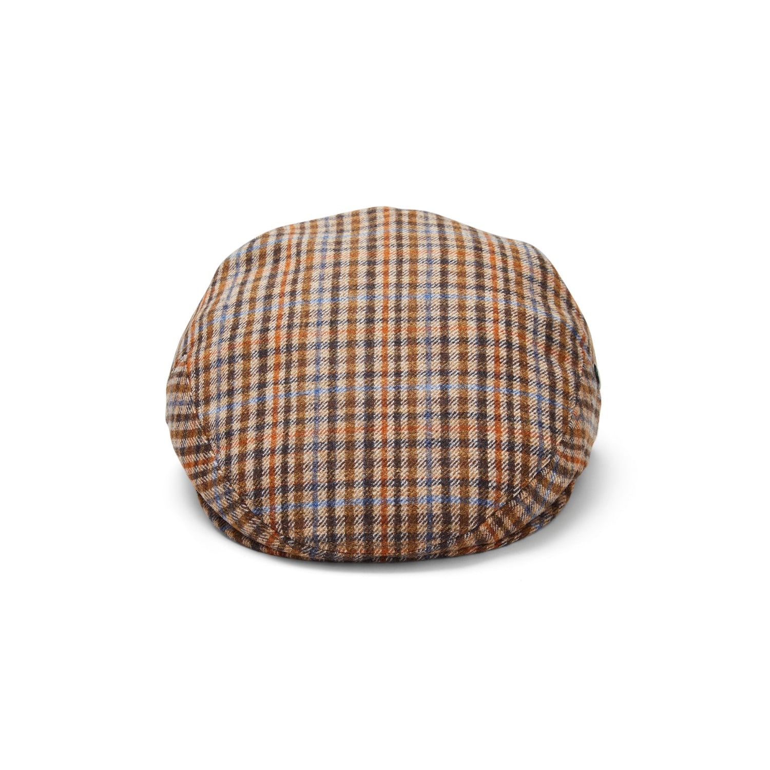 Cool Comfort Wool & Cashmere Flat Cap | Brown Check | City Sport