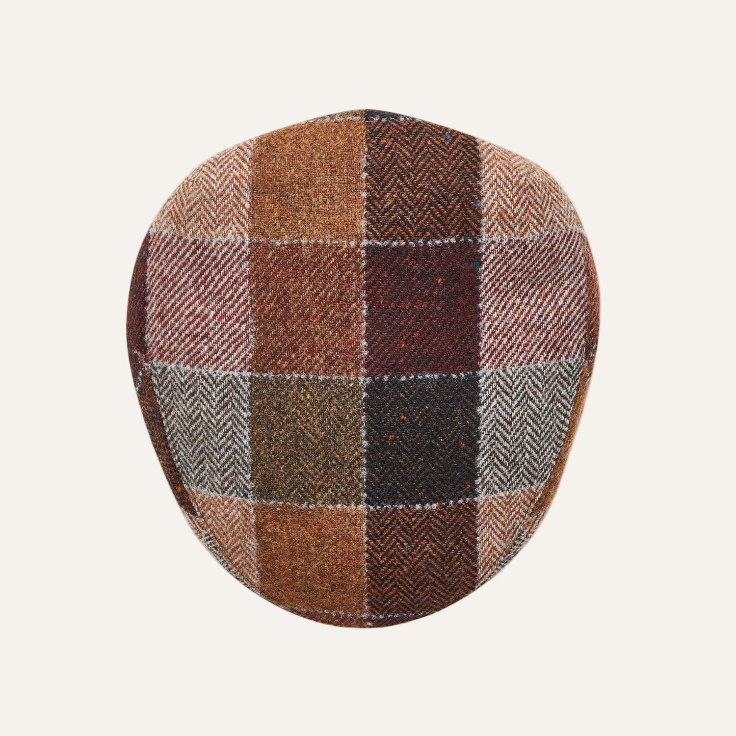 City Sport - Cool Comfort - Wool Flat Cap - Brown Check 4491