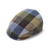 Donegal Tweed Flat Cap | Extended Peak Blue Green Check | City Sport