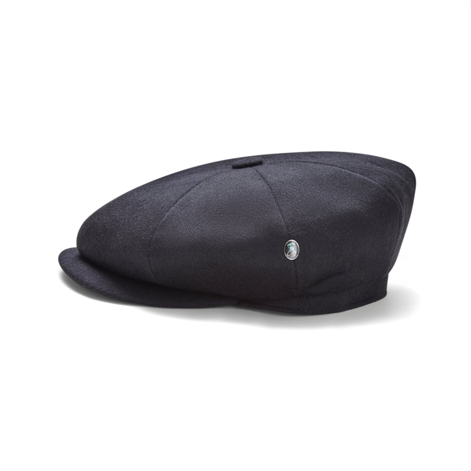 Black Flat Cap Peaky Blinders Style | Side View 