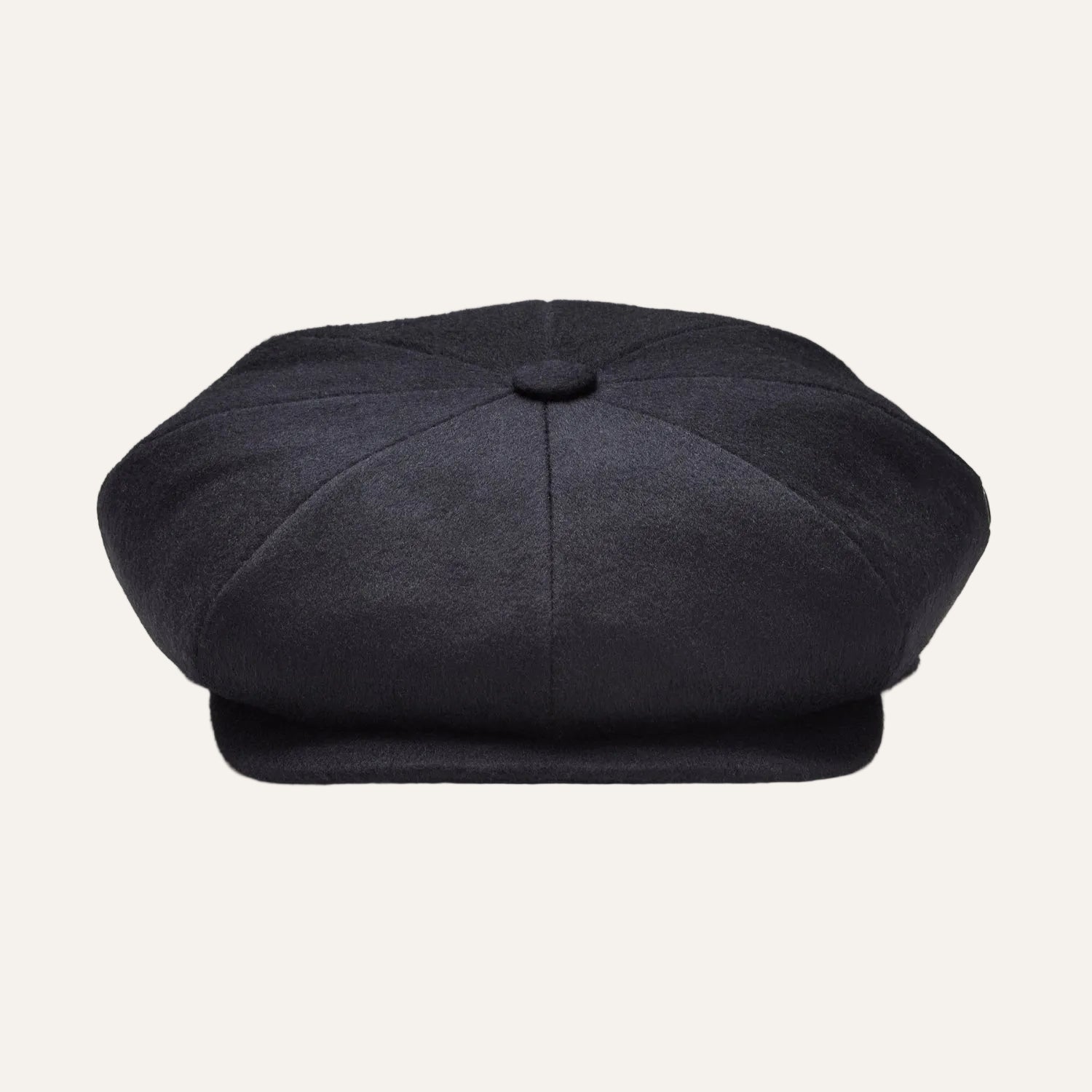 Front View | Black Flat Cap Peaky Blinders Style| The Cashmere Choice 