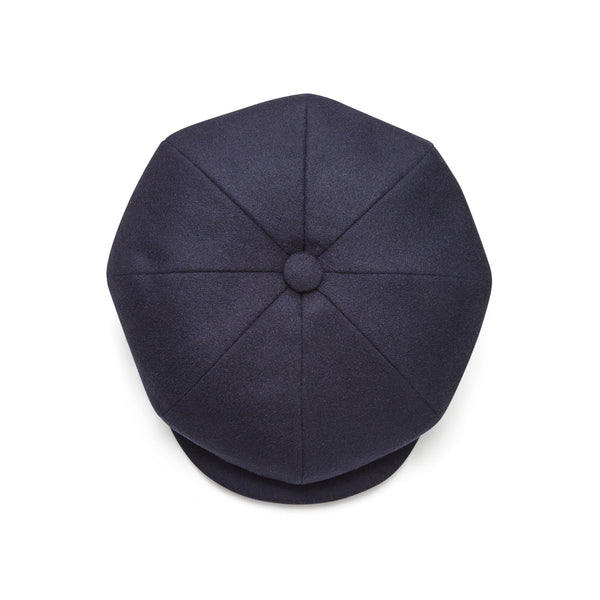 Top View Blue Flat Cap Peaky Blinders | The Cashmere Choice