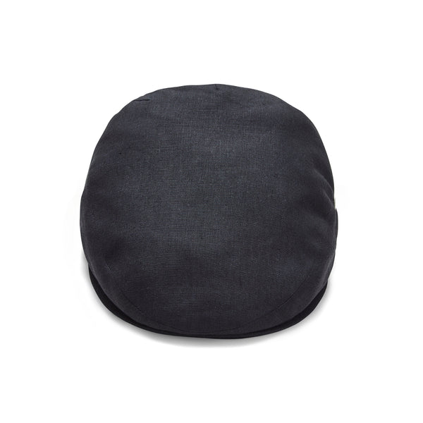 Mens Summer Cap | Linen | Black | City Sport