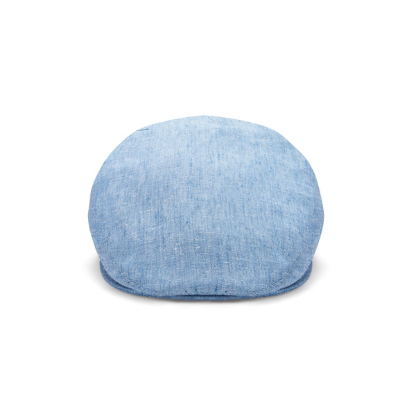 Side View | Mens Summer Cap | Linen | Blue | City Sport