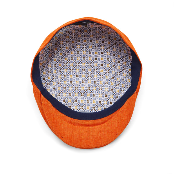 Inside View | Linen Sun Hat | Orange | The Cashmere Choice 
