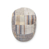 Mens Summer Cap | Linen Mix | Beige Patchwork | City Sport