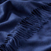 Close-Up of Cashmere Blanket in Cobalt Blue | The Cashmere Choice