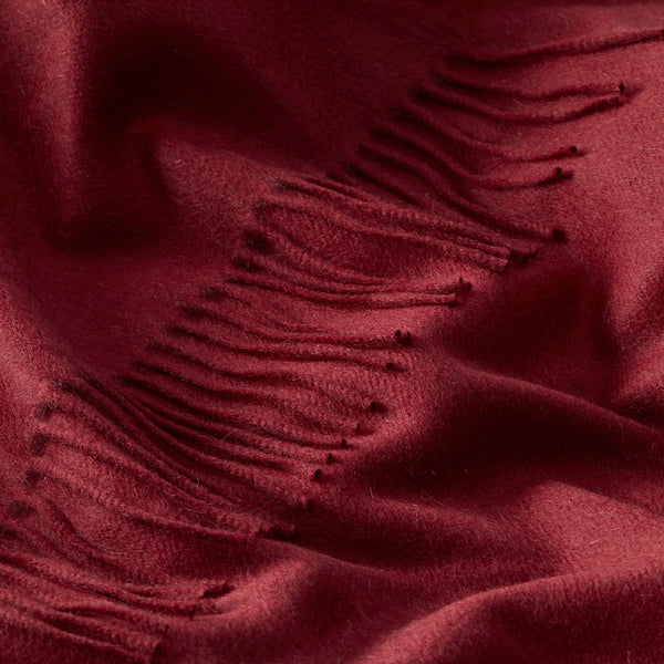 Merlot Cashmere Blanket | Johnstons of Elgin