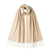 Johnsons of Elgin | Johnston Cashmere | Natural | Light Beige Cashmere Scarf | buy at The Cashmere Choice | London