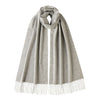 Johnsons of Elgin | Johnston Cashmere | Light Grey Cashmere Scarf | buy at The Cashmere Choice | London