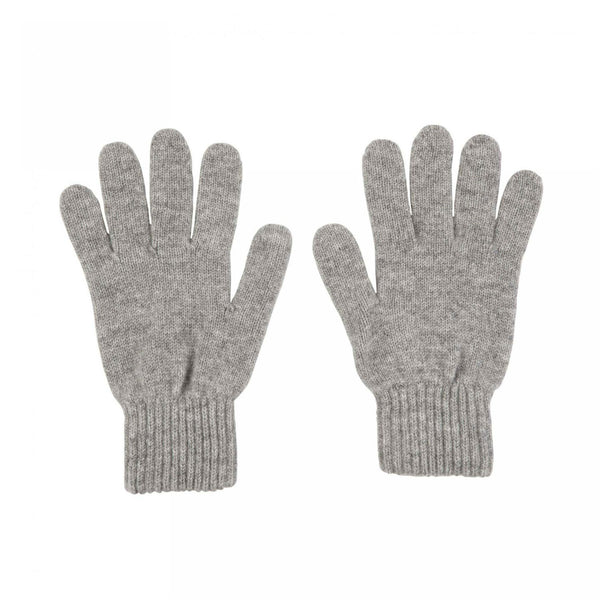Johnstons Cashmere | Light Grey Cashmere Gloves | Made in Scotland | shop at The Cashmere Choice | London