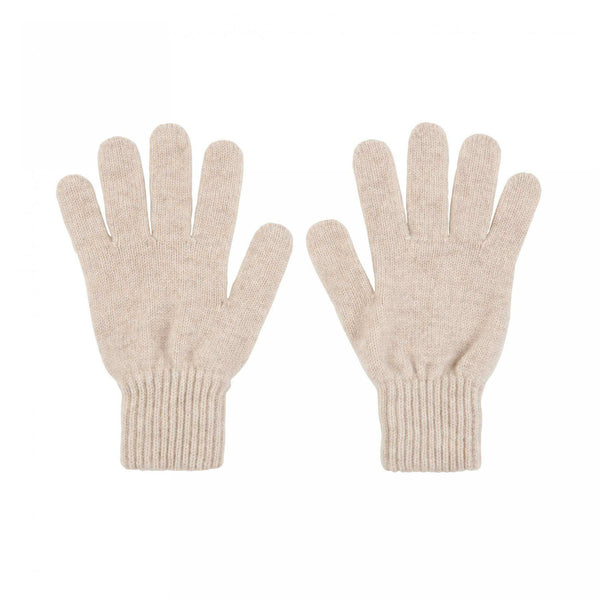 Johnstons Cashmere | Natural Beige Cashmere Gloves | Made in Scotland | shop at The Cashmere Choice | London