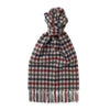Pure Cashmere Scarf Checked - Burgundy, green, red