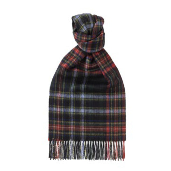 Pure Cashmere Scarf Checked - Classic Tartan Scarlet 