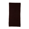 Ribbed wool scarf - chocoalte brown