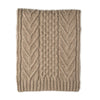 Lambswool scarves - Aran Scarves - Beige