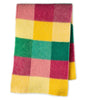 Checked scarves - colourful checked scarf - Yellow Pink