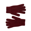 Lambswool Gloves - Mens Wool Gloves UK - Wine