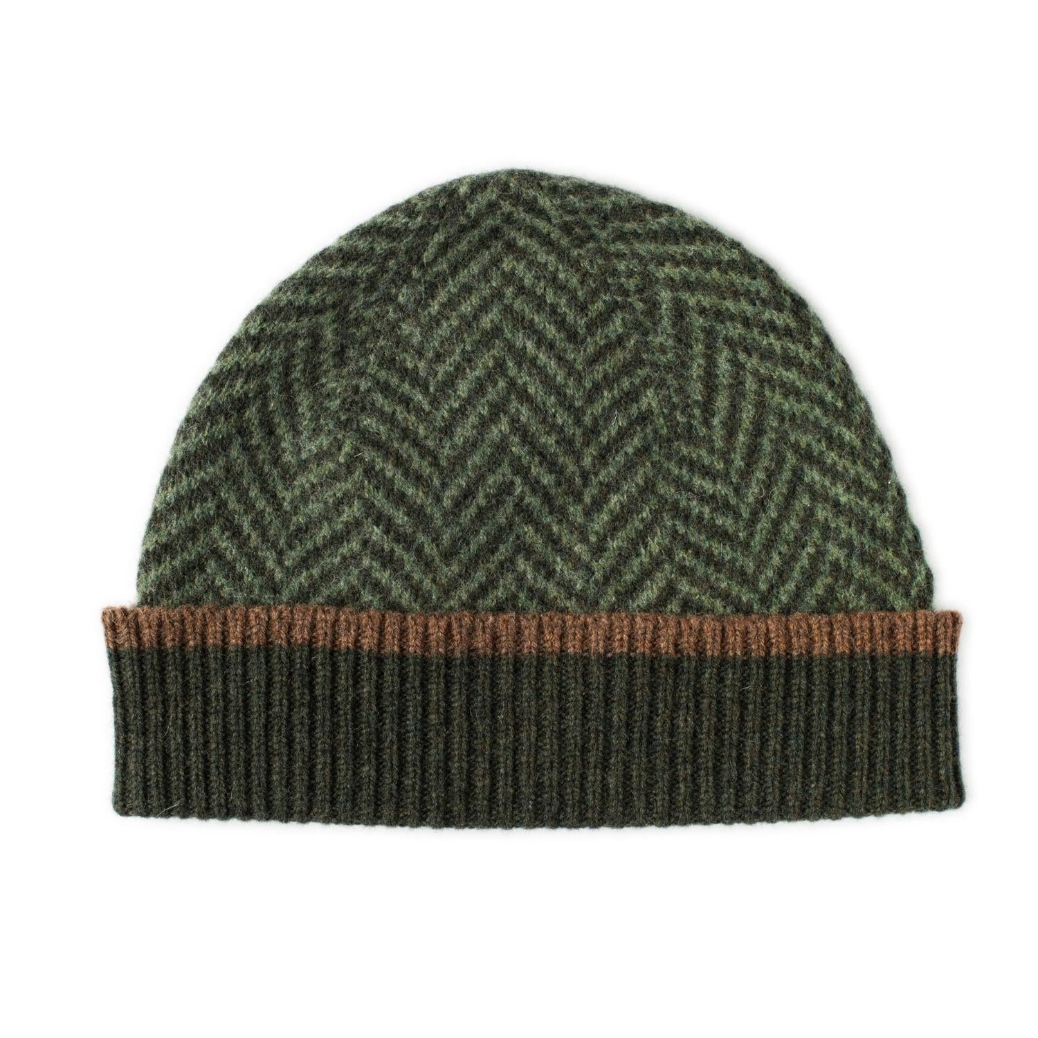 Brushed Lambswool Beanie Hat Red main image 1