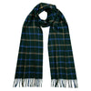 Checked Cashmere Scarf - Bottle Green Overcheck
