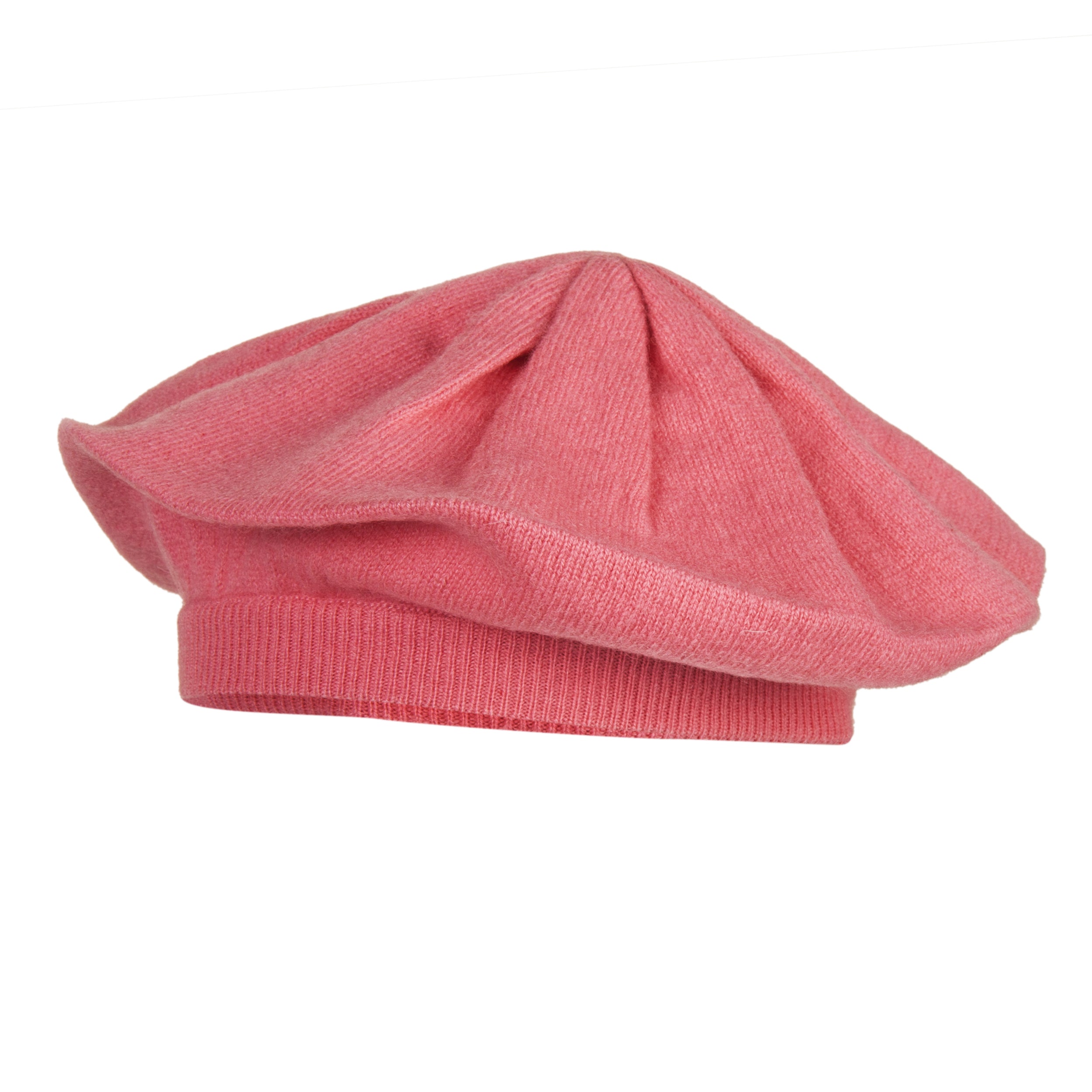 Coral Pink | Cashmere Beret | Shop at The Cashmere Choice London