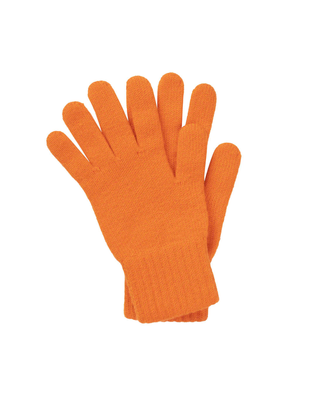 Women Cashmere Gloves Orange