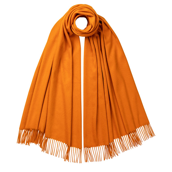 Orange Cashmere Stoles | The Cashmere Choice